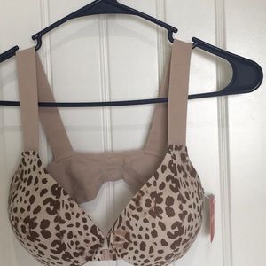 Spanx Bra-llelluah 34C Natural Animal Print